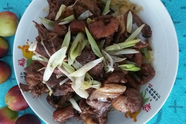 大葱炒鸭子