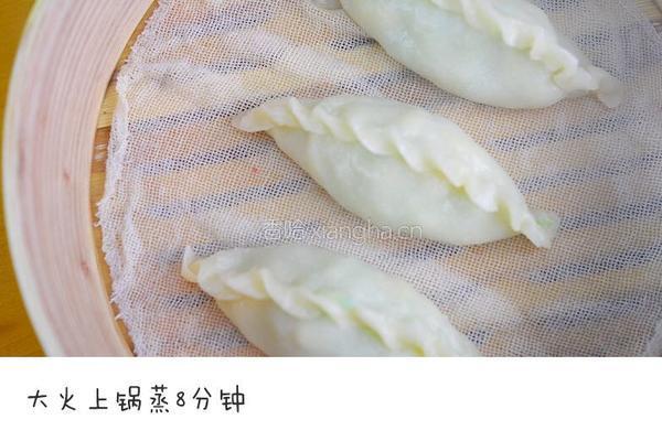 头伏节气美食-黄金翡翠白玉饺的做法图解8