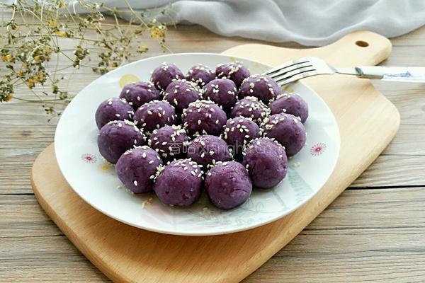 蜜汁紫薯球的做法图解10