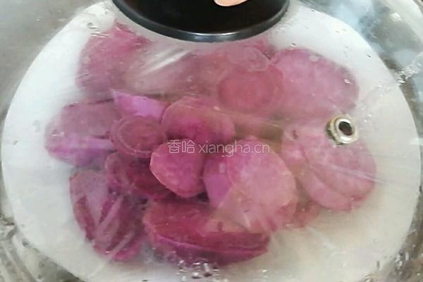蜜汁紫薯球的做法图解2