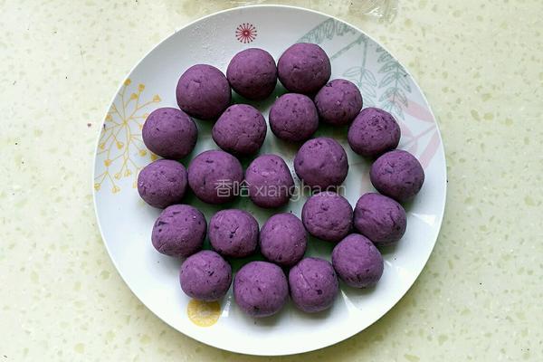 蜜汁紫薯球的做法图解6