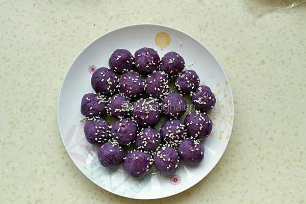 蜜汁紫薯球的做法图解9
