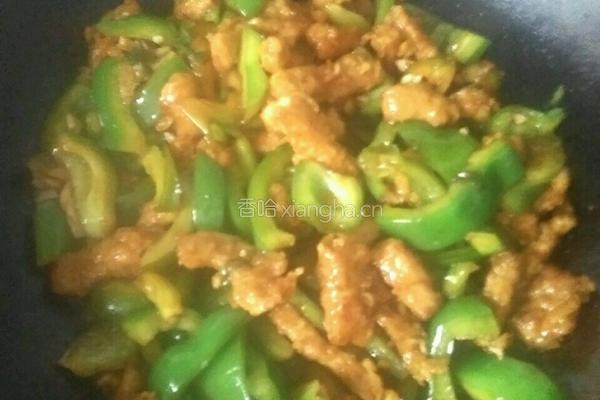 青椒肉段的做法图解8