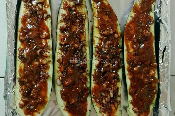 蒜蓉烤茄子的做法图解4