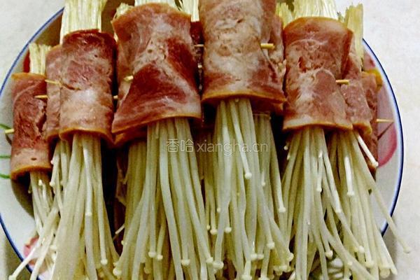 咖喱培根金针菇卷的做法图解6