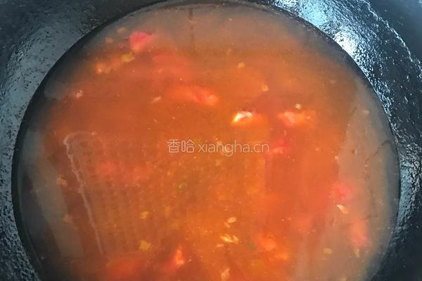 西红柿疙瘩汤的做法图解4