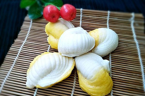 双色贝壳花卷的做法图解1