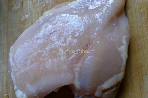 杂菜爆炒鸡脯肉丝的做法图解2