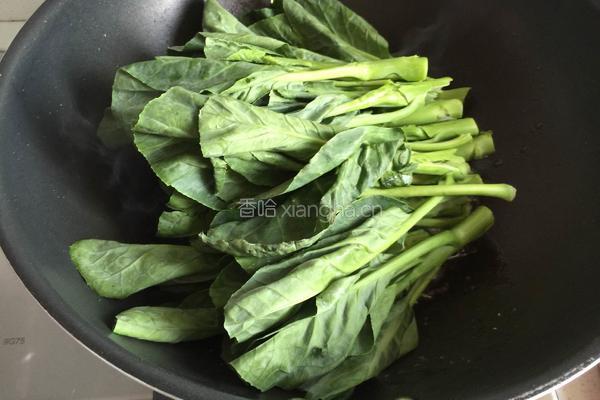 蒜蓉芥兰的做法图解5
