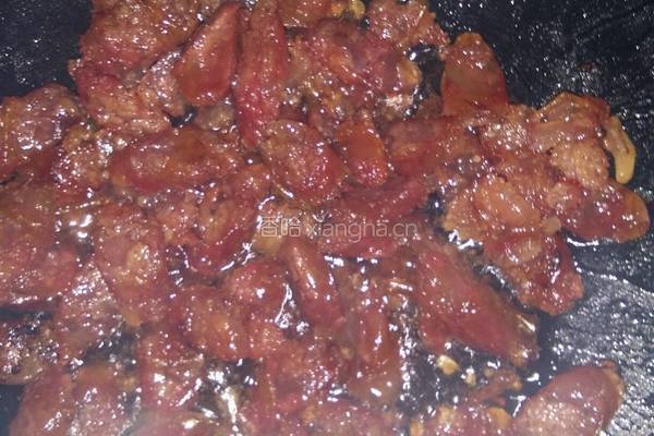 四季豆炒腊肉的做法图解3