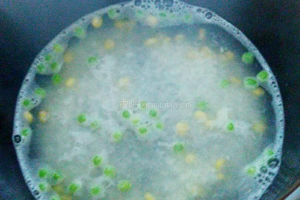 玉米青豆鲜虾粥的做法图解5