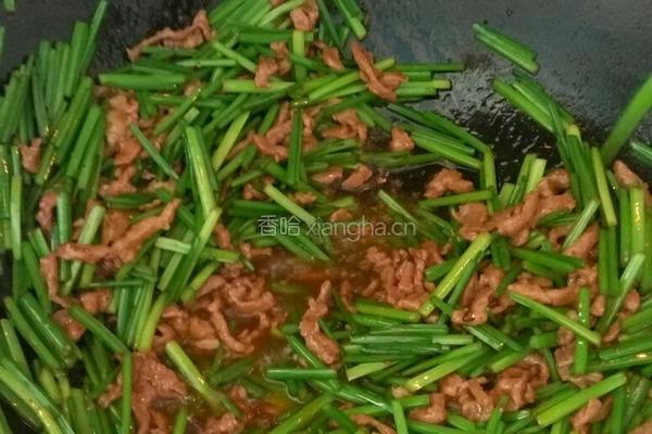 韭苔肉丝的做法图解5
