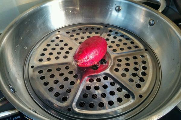 紫薯牛奶西米露的做法图解2