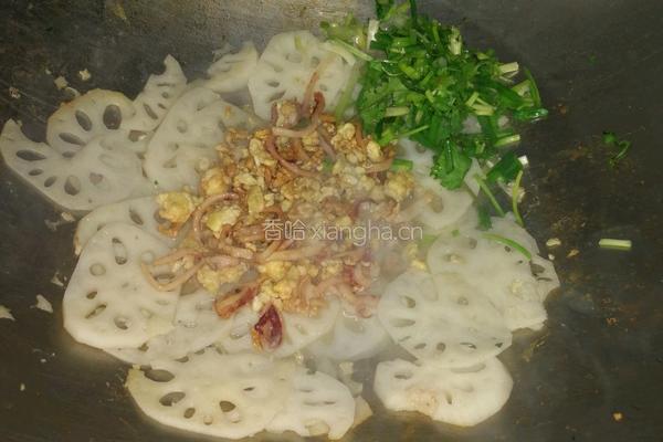 莲藕炒鱿鱼丝鸡蛋的做法图解4