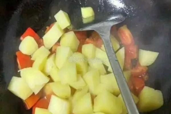 西红柿炒土豆的做法图解5