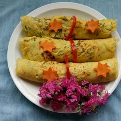 玉米面黄瓜丝鸡蛋饼的做法[图]