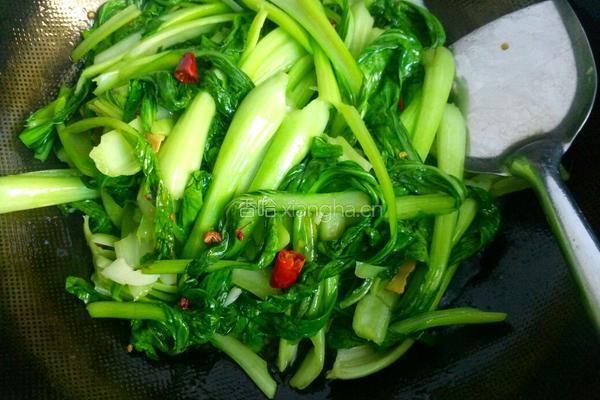炝炒青菜的做法图解5