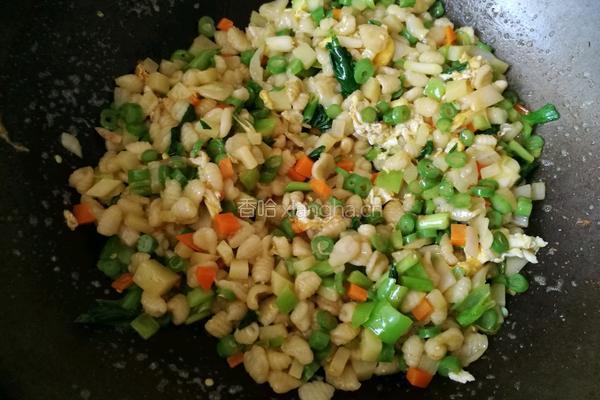 素炒麻食的做法图解8