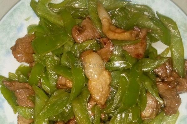尖椒炒肉的做法图解5