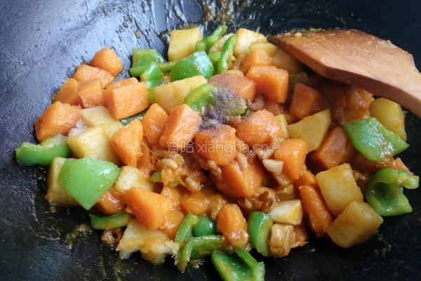 南瓜炖土豆的做法图解8