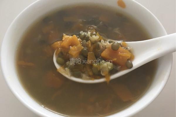 南瓜绿豆汤的做法图解4