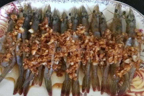 清蒸蒜蓉虾的做法图解5