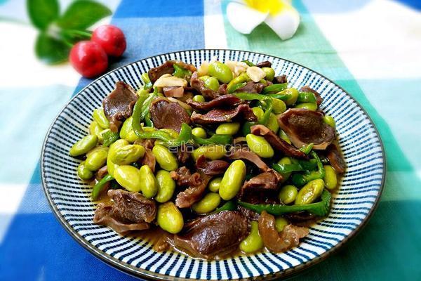 鸭胗炒毛豆的做法图解11