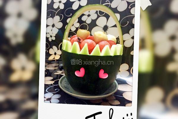 西瓜水果篮的做法图解13