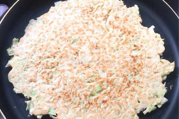 包菜鸡蛋煎饼的做法图解6