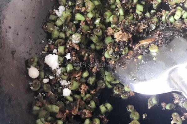 肉末芸豆橄榄菜的做法图解11