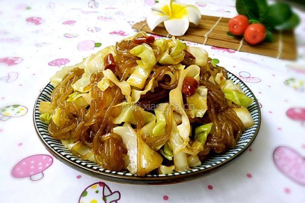 卷心菜炒粉丝的做法图解12