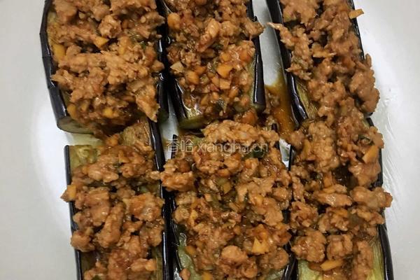 肉沫蒸茄子的做法图解9