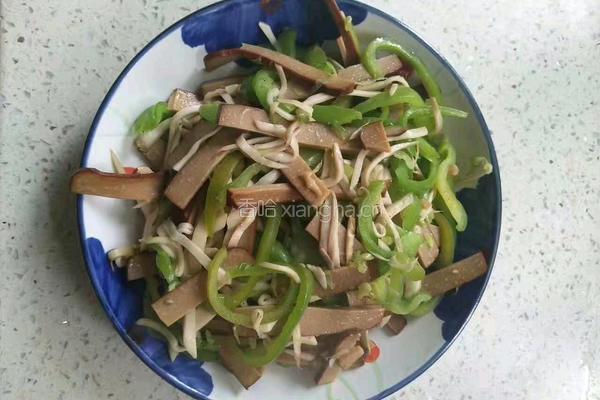 青椒杏鲍菇炒蛋定姐鸡蛋干的做法图解7