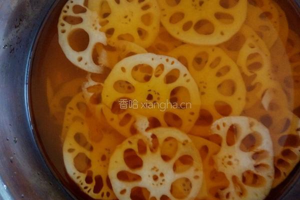 橙汁藕片的做法图解4