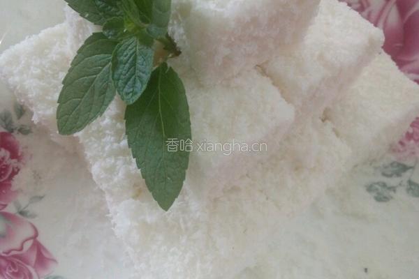 椰蓉牛奶椰汁糕的做法图解11