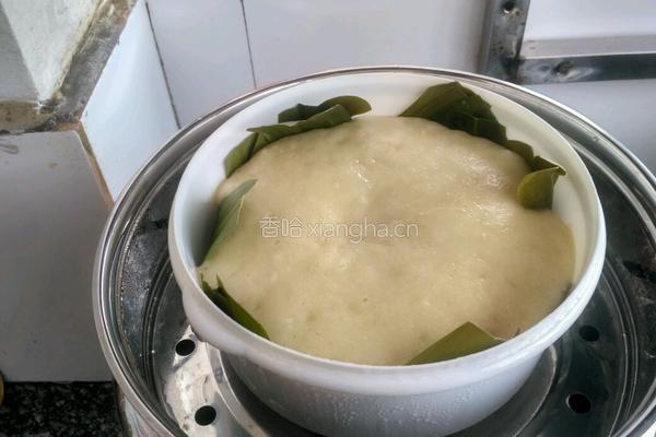 酒酿发糕的做法图解14