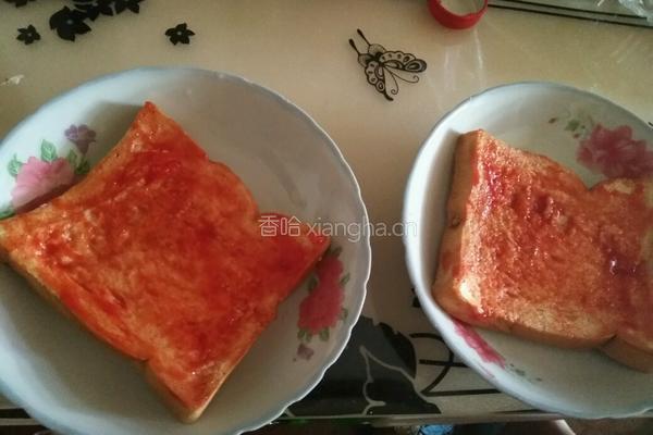 微波炉吐司披萨的做法图解2