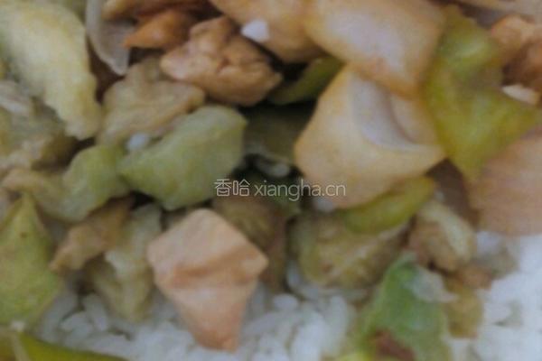 鸡丁茄子拌饭的做法图解9