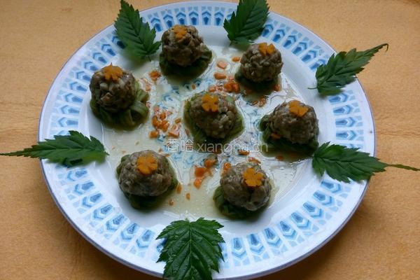 豆角花环肉丸的做法图解7