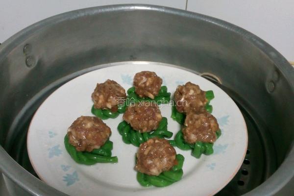 豆角花环肉丸的做法图解6