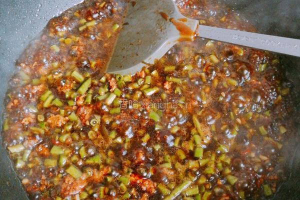 豇豆榄菜面的做法图解8