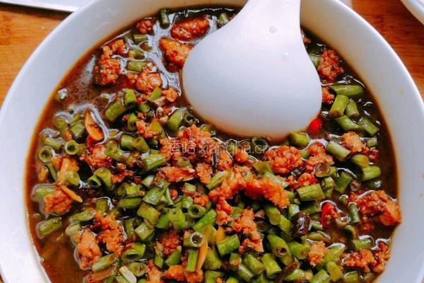 豇豆榄菜面的做法图解9