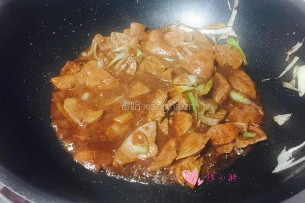 面酱爆猪肝的做法图解12