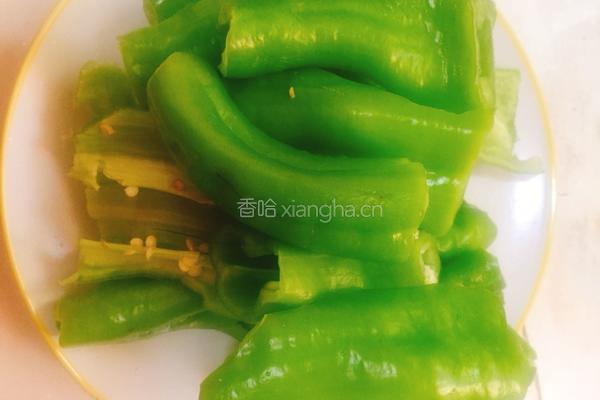 红烧尖椒的做法图解1