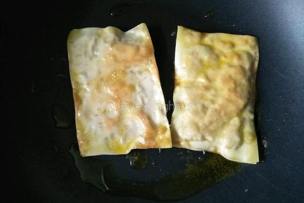 馄饨皮蛋肉饼的做法图解8