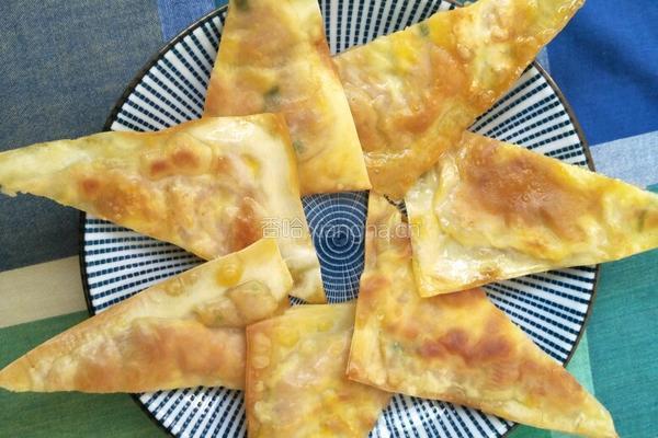 馄饨皮蛋肉饼的做法图解11