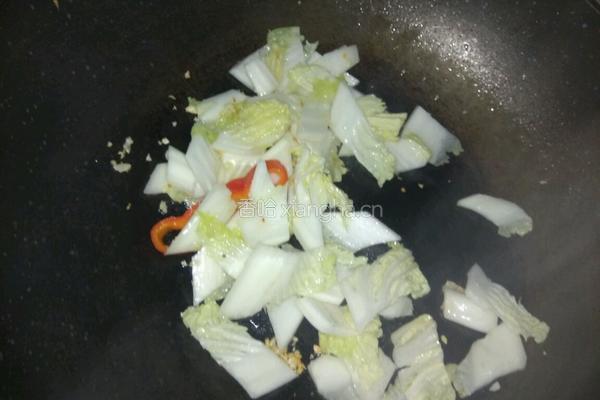 蒜蓉炒白菜的做法图解3