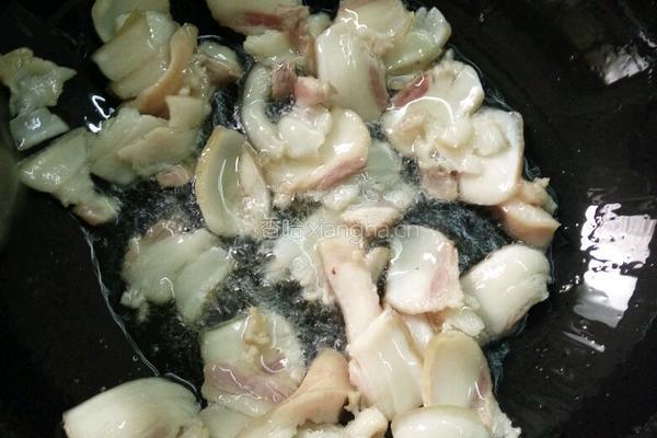 豆角腐竹炒肉片的做法图解5