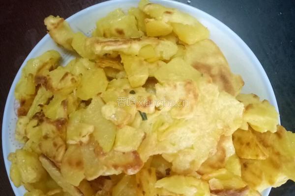 黄金鸭蛋土豆烙饼的做法图解6