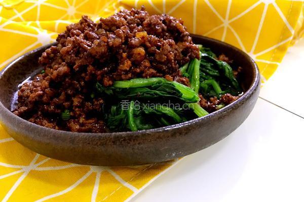 肉末拌菠菜